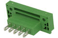 Terminal block; KLS2-EDGM-5.08-05P-4; 5 ways; R=5,08mm; 17,4mm; 15A; 300V; for panel; straight; bolted; closed; solder; green; KLS; RoHS