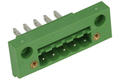 Terminal block; KLS2-EDGM-5.08-05P-4; 5 ways; R=5,08mm; 17,4mm; 15A; 300V; for panel; straight; closed; bolted; solder; green; KLS; RoHS