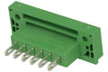 Terminal block; KLS2-EDGM-5.08-06P-4; 6 ways; R=5,08mm; 17,4mm; 15A; 300V; for panel; straight; bolted; closed; solder; green; KLS; RoHS