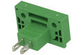 Terminal block; KLS2-EDGM-5.08-02P-4; 2 ways; R=5,08mm; 17,4mm; 15A; 300V; for panel; straight; bolted; closed; solder; green; KLS; RoHS