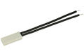 Thermostat; bimetallic; KSD9700; NO; 45°C; 5A; 250V AC; plastic 4x8x20mm; leads; RoHS