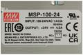 Zasilacz; modułowy; MSP-100-24; 24V DC; 4,5A; 108W; sygnalizacyjna dioda LED; Mean Well