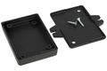 Enclosure; multipurpose; Z24AU; ABS; 66mm; 47mm; 16mm; black; mounting brackets; Kradex; RoHS