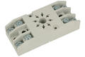 Relay socket; GZ8-01; panel mounted; grey; without clamp; Relpol; RoHS; Compatible with relays: R15 2P