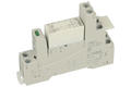 Relay socket; GZM80; DIN rail type; grey; without clamp; Relpol; RoHS; Compatible with relays: RM84; RM85; RM94