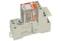 Relay socket; GZM4; panel mounted; DIN rail type; grey; without clamp; Relpol; RoHS; Compatible with relays: AZ165; R4