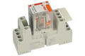 Relay socket; GZT2; DIN rail type; panel mounted; grey; without clamp; Relpol; RoHS; Compatible with relays: R2