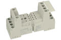 Relay socket; GZT2; DIN rail type; panel mounted; grey; without clamp; Relpol; RoHS; Compatible with relays: R2