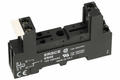 Relay socket; GZ96/ES32 BL; DIN rail type; panel mounted; black; without clamp; Relpol; RoHS; Compatible with relays: HF68; RM96