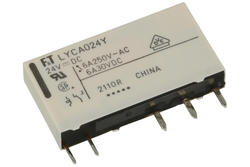 Przekaźnik; elektromagnetyczny miniaturowy; FTR-LYCA024Y; 24V; DC; 1 styk przełączny; 6A; do druku (PCB); Fujitsu Takamisawa; RoHS; 145mVA
