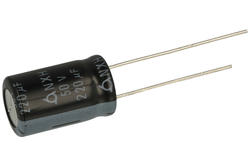 Kondensator; niskoimpedancyjny; elektrolityczny; 220uF; 50V; NXH50VB220M 10x16; fi 10x16mm; 5mm; przewlekany (THT); luzem; Samyoung; RoHS