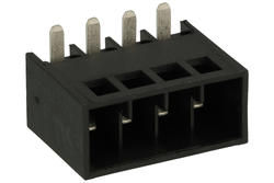 Terminal block; pluggable; 0150-2604; 4 ways; R=5,08mm; 27,9mm; 16A; 300V; through hole; straight; round hole; plug-in; black; Dinkle; RoHS