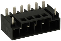 Terminal block; pluggable; 0150-2606; 6 ways; R=5,08mm; 27,9mm; 16A; 300V; through hole; straight; round hole; plug-in; black; Dinkle; RoHS