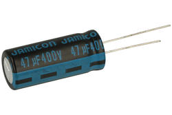 Capacitor; electrolytic; 47uF; 400V; TK; TKR470M2GI30R; fi 12,5x30mm; 5mm; through-hole (THT); bulk; Jamicon; RoHS