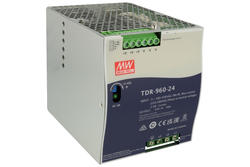Power Supply; DIN Rail; TDR-960-24; 24V DC; 40A; 960W; 3 phase; Mean Well