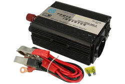 Power inverter; IZ24-300-A; 300W; 24V DC; 230V AC; approximated sinusoid; DC/AC; input terminals - crocodile clips; MW Power