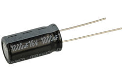 Kondensator; elektrolityczny; niskoimpedancyjny; 1000uF; 16V; TBR102M1CG20M; fi 10x20mm; 5mm; przewlekany (THT); luzem; Jamicon; RoHS