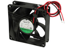 Fan; EF80252B1-1000U-A99; 80x80x25mm; ball bearing; 24V; DC; 1,56W; 69,66m3/h; 33dB; 65mA; 3200RPM; 2 wires; Sunon; RoHS; 10÷27,6V; 300mm