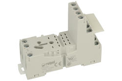 Relay socket; GZM4; panel mounted; DIN rail type; grey; without clamp; Relpol; RoHS; Compatible with relays: AZ165; R4