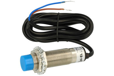 Sensor; capacitive; CM18-2008B; two-wire; SCR; NC; 8mm; 90÷250V; AC; 300mA; cylindrical metal; fi 18mm; 70mm; not flush type; with 1,5m cable; IP67; π pi-El; RoHS