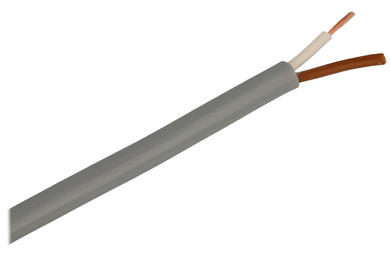 Przewód; do transmisji danych; Technotronik; LIYY; 2x0,50mm2; linka; Cu; szary; PVC; okrągły; 300V; zwój 200m; Technokabel; RoHS