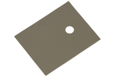 Pad; TO218; TO247 Silicon; silicone; 20mm; 25mm; 0,3mm; with hole; RoHS