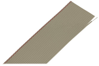 Przewód; wstążkowy; płaski AWG28/24; 0,09mm2; szary; PVC; taśma raster R=1,27mm; max +105°C; 300V; szpula 30,5m; RoHS