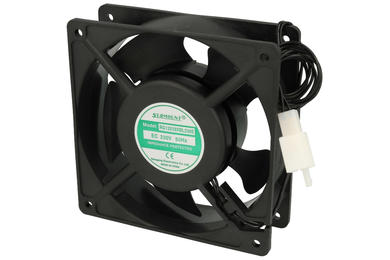 Fan; RG12038XBL230E; 120x120x38mm; ball bearing; 230V; AC; 18W; 269m3/h; 52dB; 140mA; 4000RPM; 2 wires; RoHS