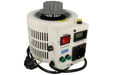 Autotransformer; encased; M10-522LCD-20 2kVA; 230V; 0÷260V; 8A; MCP; banana socet 4mm