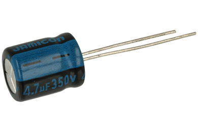 Capacitor; electrolytic; 4,7uF; 350V; TK; TKR4R7M2VGBCM; diam.10x12,5mm; 5mm; through-hole (THT); bulk; Jamicon; RoHS