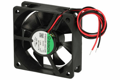 Wentylator; EF60202B1-000U-A99; 60x60x20mm; kulkowe; 24V; DC; 2,09W; 43,32m3/h; 39dB; 87mA; 5700RPM; 2 przewody; Sunon; RoHS; 8÷27,6V; 300mm