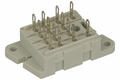 Relay socket; G4; panel mounted; white; without clamp; Relpol; RoHS; Compatible with relays: R4