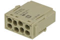 Plug; Han Modular; 09140083001; metal; for cable; 16A; 500V; grey; 0,14÷4mm2; Harting; RoHS
