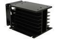 Heatsink; DY-HAW-12; for 3-phase SSR; with fan 12V DC; with holes; 0,4K/W; blackened; 135mm; 100mm; 80mm; Firma Piekarz