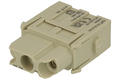 Socket; Han Modular; 09140032701; 3 ways; polycarbonate; straight; crimped; 40A; 690V; grey; 2,5÷8mm2; Harting; RoHS