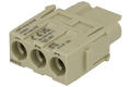 Socket; Han Modular; 09140032701; 3 ways; polycarbonate; straight; crimped; 40A; 690V; grey; 2,5÷8mm2; Harting; RoHS