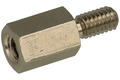 Spacers; DMM4ZW10; M4; external/internal; 10mm; 8mm; 6mm; 7mm; screwed spacer sleeve; hexagonal; brass; RoHS