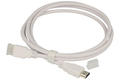 Kabel; HDMI; KHDMI2xW; 2x wtyk HDMI; 1,8m; biały; okrągły; PVC