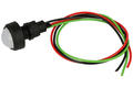 Indicator; two-color; KLP-20GR/230V; 13mm; LED 230V backlight; red-green; with cable; black; IP20; LED 20mm; 30mm; Elprod; RoHS