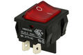 Przełącznik; klawiszowy (kołyskowy); H8653VBBR3076W; OFF-ON; 2 tory; czerwony; podświetlenie neonówka 230V; czerwony; bistabilny; konektory 4,8x0,8mm; 19,1x21,9mm; 2 pozycje; 10A; 250V AC; Bulgin