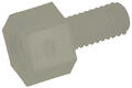 Spacers; TP-4; M3; external/internal; 4mm; 4mm; 3mm; screwed spacer sleeve; hexagonal; polyamide; Fix&Fasten; RoHS