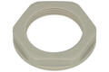 Nut; KMK-PA; polyamide; light gray; M25; with metric thread; Helukabel; RoHS