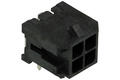 Plug; MicroFit; MFW-04; 4 ways; 2x2; angled 90°; 3,00mm; through hole; latch; 5A; 250V; RoHS; MX43045