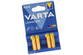 Battery; alkaline; LR03 AAA Longlife; 1,5V; blister; fi 10,3x44,5mm; VARTA; R3 AAA