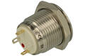 Przełącznik; przyciskowy; GQ16F-10E/JR/5V/S; OFF-(ON); 1 tor; podświetlenie LED 5V; czerwony; ring; monostabilny; na panel; 2A; 36V DC; 16mm; IP65; Onpow; RoHS