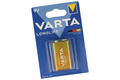 Bateria; alkaliczna; 6LR61 6F22 Longlife; 9V; blister; 16,5x25,5x48,5mm; VARTA; 9V 6F22 6LR61