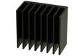 Radiator; FX108 5cm  50x30x55; bez otworów; czerniony; 50mm; U; 3,2K/W; 55mm; 30mm; RoHS