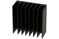 Radiator; FX092 5cm  50x22x50; bez otworów; czerniony; 50mm; U; 4,1K/W; 50mm; 22mm; RoHS