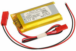 Rechargeable battery; Li-Po; 103058; 3,7V; 1700mAh; 8,6x30x56mm; PCM protection; connector + socket 2,54*2pins; AKYGA; RoHS