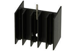 Radiator; V7142/2-1p; z pinem do druku; z otworem; czerniony; 20mm; H; 15K/W; 23mm; 16mm; TriHero